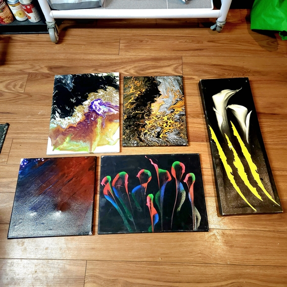 Abstract Art Canvas Set - Multicolor - Picture 7 of 8